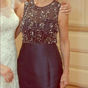 Xscape dress size 4 , long , formal, navy blue